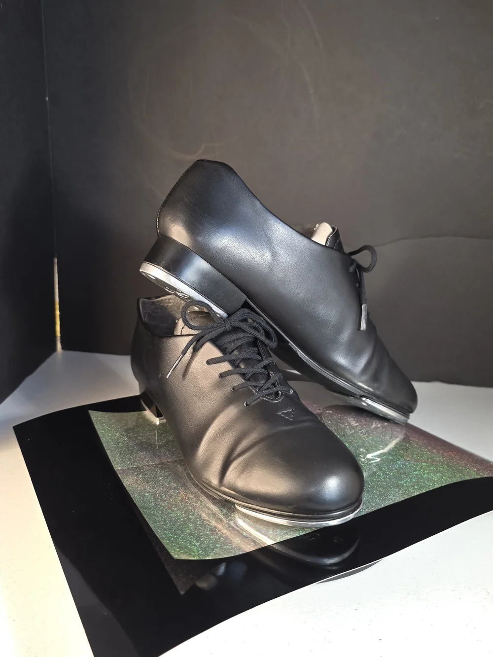 Capezio Black Downtown Tap Shoe 9.5?** Womens/ Mens 8.5 ?**Jazz Dance Teletap